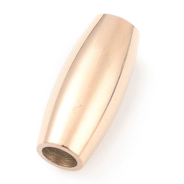 PandaHall 304 Stainless Steel Magnetic Clasps with Glue-in Ends, Barrel, Rose Gold, 18x8mm, Hole: 4mm. 304 Stainless Steel Barrel
PandaHall 304 Stainless Steel Magnetic Clasps with Glue-in Ends, Barrel, Rose Gold, 18x8mm, Hole: 4mm. 304 Stainless Steel Barrel