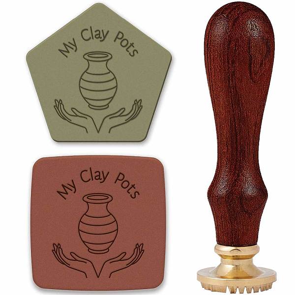 PandaHall Brass Clay Seal Stamp Set, 1Pc Golden Tone Sealing Stamp Solid Brass Head, with 1Pc Wood Handle, For Unique Imprints on Ceramics...
PandaHall Brass Clay Seal Stamp Set, 1Pc Golden Tone Sealing Stamp Solid Brass Head, with 1Pc Wood Handle, For Unique Imprints on Ceramics...