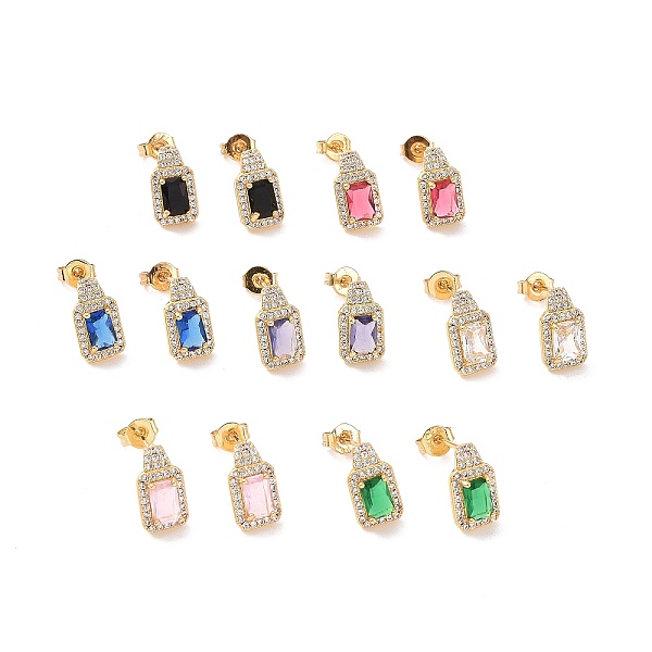 PandaHall Cubic Zirconia Rectangle Stud Earrings, Real 18K Gold Plated Brass Jewelry for Women, Cadmium Free & Nickel Free & Lead Free..., Multicolor
PandaHall Cubic Zirconia Rectangle Stud Earrings, Real 18K Gold Plated Brass Jewelry for Women, Cadmium Free & Nickel Free & Lead Free..., Multicolor