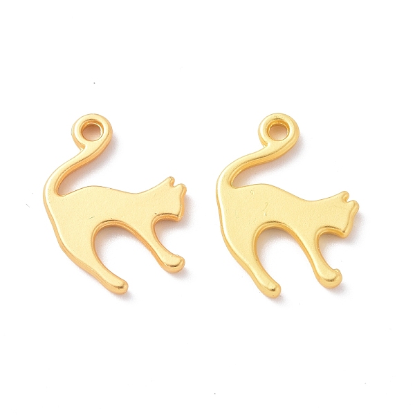 PandaHall Rack Plating Alloy Pendants, Cadmium Free & Lead Free & Nickle Free, Cat Charm, Matte Gold Color, 19x14x2mm, Hole: 1.8mm Alloy Cat...
PandaHall Rack Plating Alloy Pendants, Cadmium Free & Lead Free & Nickle Free, Cat Charm, Matte Gold Color, 19x14x2mm, Hole: 1.8mm Alloy Cat...