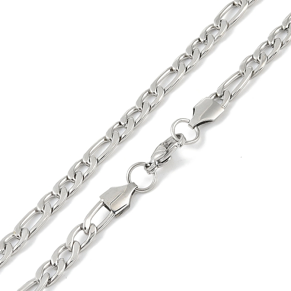PandaHall 201 Stainless Steel Figaro Chain Necklaces, Stainless Steel Color, 21.65 inch(55cm) 201 Stainless Steel
PandaHall 201 Stainless Steel Figaro Chain Necklaces, Stainless Steel Color, 21.65 inch(55cm) 201 Stainless Steel
