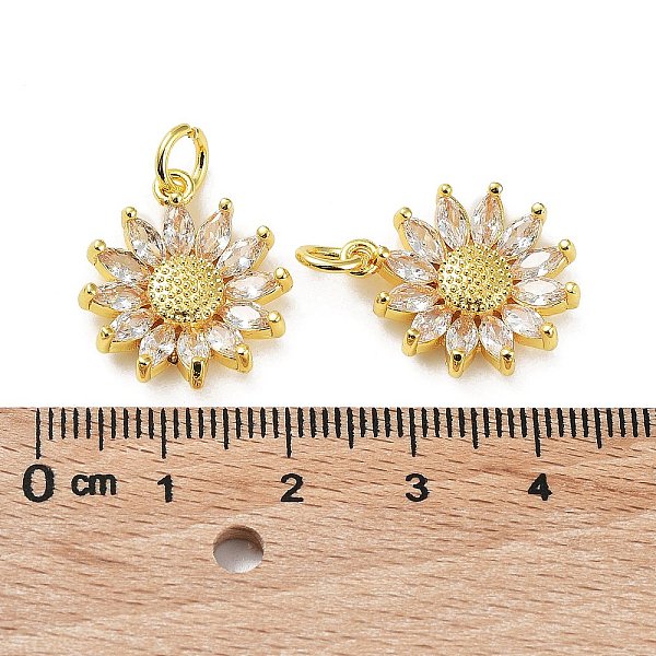 PandaHall Rack Plating Brass Clear Cubic Zirconia Pendants, Long-Lasting Plated, Cadmium Free & Lead Free, with Jump Rings, Flower, Real 18K...
PandaHall Rack Plating Brass Clear Cubic Zirconia Pendants, Long-Lasting Plated, Cadmium Free & Lead Free, with Jump Rings, Flower, Real 18K...