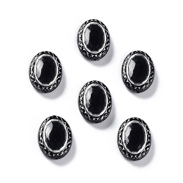 PandaHall Opaque Acrylic Beads, Metal Enlaced, Oval, Black, 17.5x13x5.5mm, Hole: 1.6mm, about 610pcs/500g Acrylic Oval Black
PandaHall Opaque Acrylic Beads, Metal Enlaced, Oval, Black, 17.5x13x5.5mm, Hole: 1.6mm, about 610pcs/500g Acrylic Oval Black