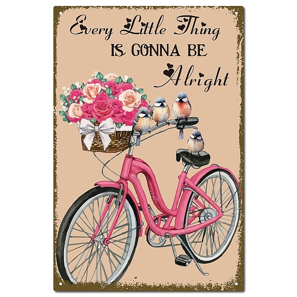 PandaHall Vintage Metal Iron Tin Sign Poster, Wall Decor for Bars, Restaurants, Cafes Pubs, Rectangle, Bicycle, 300x200x0.5mm, Hole: 3mm...
PandaHall Vintage Metal Iron Tin Sign Poster, Wall Decor for Bars, Restaurants, Cafes Pubs, Rectangle, Bicycle, 300x200x0.5mm, Hole: 3mm...