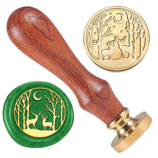 PandaHall Golden Tone Brass Wax Seal Stamp Head with Wooden Handle, for Envelopes Invitations, Gift Card, Deer, 83x22mm, Stamps: 25x14.5mm...
PandaHall Golden Tone Brass Wax Seal Stamp Head with Wooden Handle, for Envelopes Invitations, Gift Card, Deer, 83x22mm, Stamps: 25x14.5mm...