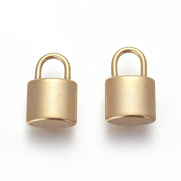 PandaHall Vacuum Plating 304 Stainless Steel Pendants, Padlock, Golden, 15.5x9.5x4.5mm, Hole: 4.5x5.5mm 304 Stainless Steel Lock
PandaHall Vacuum Plating 304 Stainless Steel Pendants, Padlock, Golden, 15.5x9.5x4.5mm, Hole: 4.5x5.5mm 304 Stainless Steel Lock