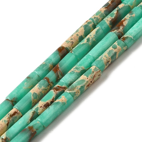 PandaHall Synthetic Imperial Jasper Dyed Beads Strands, Column, Medium Aquamarine, 12.5~13x3.5~4mm, Hole: 1.2mm, about 29pcs/strand, 15.31''...
PandaHall Synthetic Imperial Jasper Dyed Beads Strands, Column, Medium Aquamarine, 12.5~13x3.5~4mm, Hole: 1.2mm, about 29pcs/strand, 15.31''...
