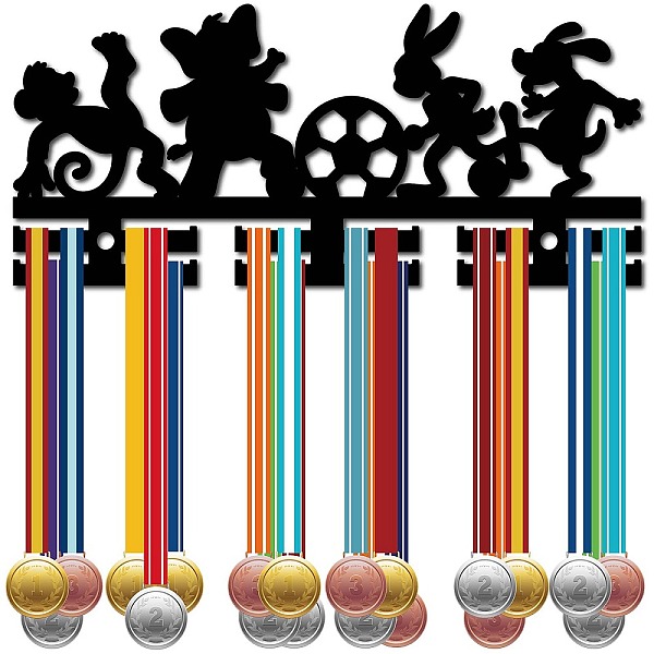 PandaHall Acrylic Medal Holder, Medal Display Hanger Rack, Medal Holder Frame, with Standoff Pins, Football, 130x290x10mm, Hole: 8mm Acrylic..., Black
PandaHall Acrylic Medal Holder, Medal Display Hanger Rack, Medal Holder Frame, with Standoff Pins, Football, 130x290x10mm, Hole: 8mm Acrylic..., Black
