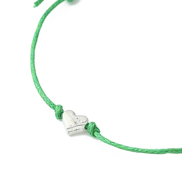 PandaHall 10Pcs 10 Color Alloy Heart Beaded Cord Bracelets Set, Adjustable Bracelets for Women, Mixed Color, Inner Diameter: 1-5/8~3-1/4..., Multicolor
PandaHall 10Pcs 10 Color Alloy Heart Beaded Cord Bracelets Set, Adjustable Bracelets for Women, Mixed Color, Inner Diameter: 1-5/8~3-1/4..., Multicolor
