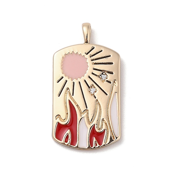 PandaHall 304 Stainless Steel Pendants, with Cubic Zirconica and Enamel, Rectangle with Sun, Red, 30.5x6.5x3.5mm, Hole: 3x1.5mm Stainless...
PandaHall 304 Stainless Steel Pendants, with Cubic Zirconica and Enamel, Rectangle with Sun, Red, 30.5x6.5x3.5mm, Hole: 3x1.5mm Stainless...