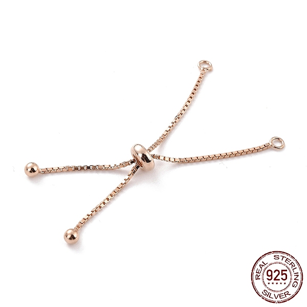 PandaHall 925 Sterling Silver Box Chain with Stop Beads and Loops, Slider Bracelet Making, for Bracelet Making, Rose Gold, 106mm, Hole...
PandaHall 925 Sterling Silver Box Chain with Stop Beads and Loops, Slider Bracelet Making, for Bracelet Making, Rose Gold, 106mm, Hole...
