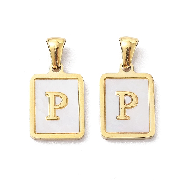 PandaHall Ion Plating(IP) 304 Stainless Steel Pave Shell Pendants, Rectangle Charm, Real 18K Gold Plated, Letter P, 17.5x12x1.5mm, Hole...
PandaHall Ion Plating(IP) 304 Stainless Steel Pave Shell Pendants, Rectangle Charm, Real 18K Gold Plated, Letter P, 17.5x12x1.5mm, Hole...
