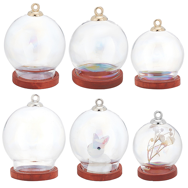 PandaHall DELORIGIN 6 Sets Glass Dome Cover, 3 Sizes Decorative Display Case with Wood Base Mini Glass Dome with 10pcs Plastic Bead Cap..., Multicolor
PandaHall DELORIGIN 6 Sets Glass Dome Cover, 3 Sizes Decorative Display Case with Wood Base Mini Glass Dome with 10pcs Plastic Bead Cap..., Multicolor