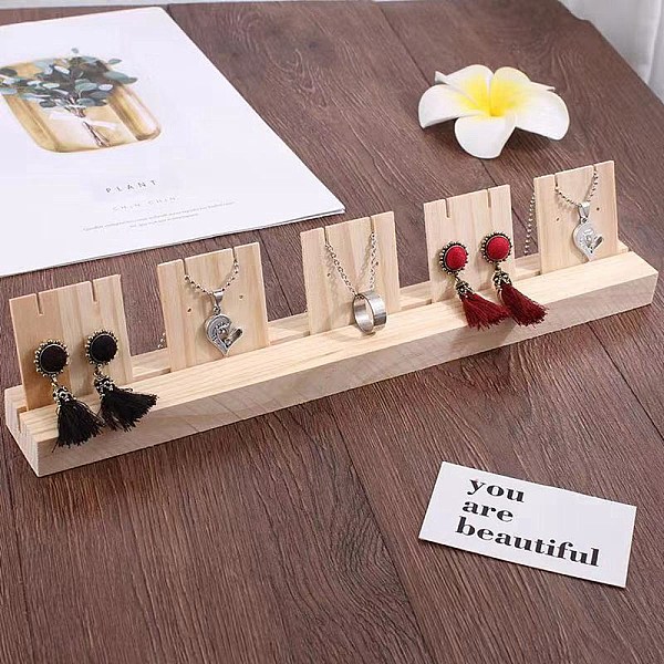 PandaHall 1-Slot Wooden Earring Display Card Stands, Jewelry Organizer Holder with Earring Display Cards, for Earring, pendant Necklace..., Orange
PandaHall 1-Slot Wooden Earring Display Card Stands, Jewelry Organizer Holder with Earring Display Cards, for Earring, pendant Necklace..., Orange