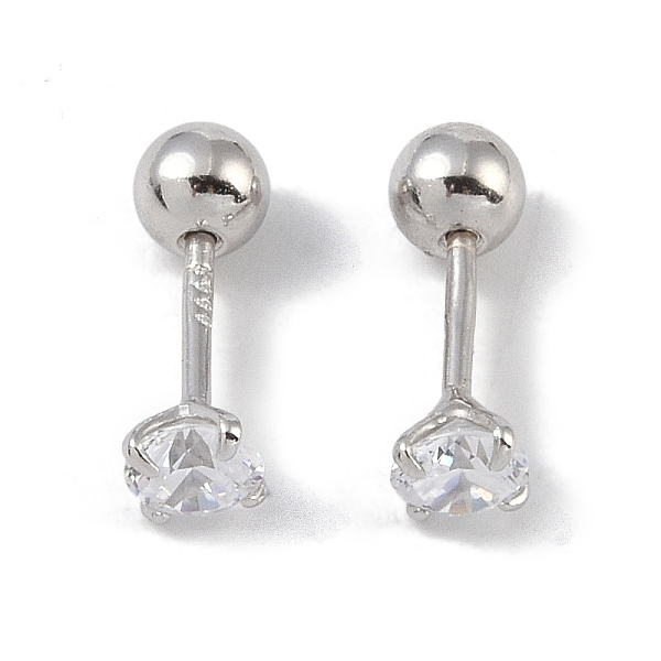 PandaHall Rhodium Plated 999 Sterling Silver Cubic Zirconia Earlobe Plugs for Women, Round Screw Back Earrings with 999 Stamp, Platinum..., Clear
PandaHall Rhodium Plated 999 Sterling Silver Cubic Zirconia Earlobe Plugs for Women, Round Screw Back Earrings with 999 Stamp, Platinum..., Clear