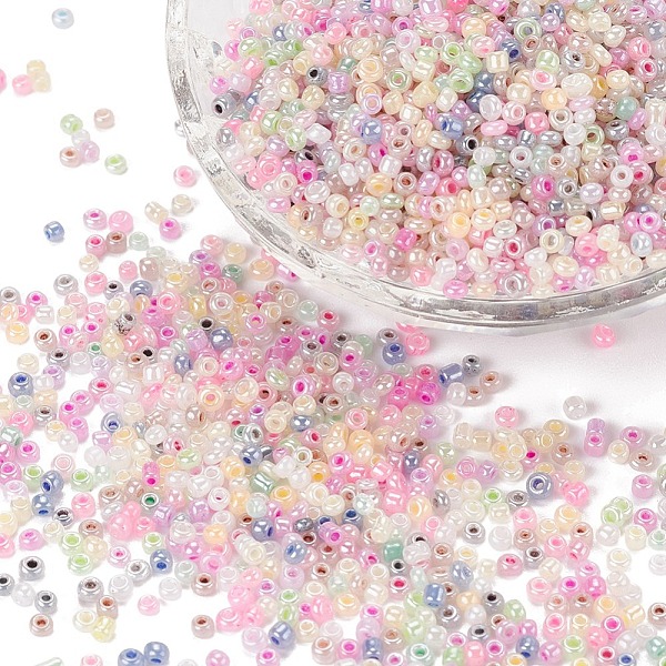 PandaHall Glass Seed Beads, Ceylon, Round, Mixed Color, 2mm, Hole: 1mm, about 30000pcs/pound Glass Multicolor
PandaHall Glass Seed Beads, Ceylon, Round, Mixed Color, 2mm, Hole: 1mm, about 30000pcs/pound Glass Multicolor