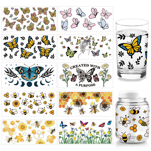 PandaHall PVC DIY Heat Transfer Paper, for UV Sublimation Cup, Butterfly, 110x240mm, 10 style, 1pc/style, 10pcs/set PVC Butterfly Multicolor
PandaHall PVC DIY Heat Transfer Paper, for UV Sublimation Cup, Butterfly, 110x240mm, 10 style, 1pc/style, 10pcs/set PVC Butterfly Multicolor