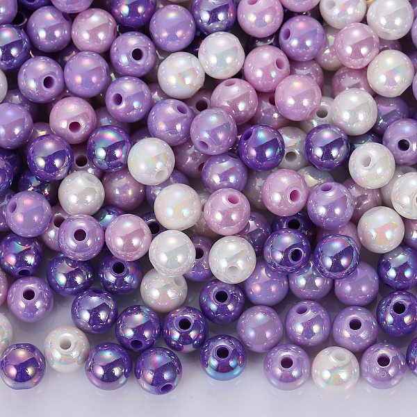 PandaHall 400Pcs 4 Colors Opaque Acrylic Beads, AB Color Plated, Round, Mixed Color, 8x7mm, Hole: 2mm, about 100pcs/color Acrylic Round..., Multicolor
PandaHall 400Pcs 4 Colors Opaque Acrylic Beads, AB Color Plated, Round, Mixed Color, 8x7mm, Hole: 2mm, about 100pcs/color Acrylic Round..., Multicolor
