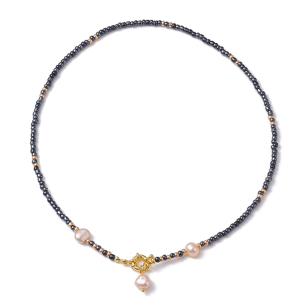 PandaHall Natural Pearl Heart Pendant Necklace, with Glass Seed Beaded, Black, 17.68 inch(44.9cm) Pearl Heart Black
PandaHall Natural Pearl Heart Pendant Necklace, with Glass Seed Beaded, Black, 17.68 inch(44.9cm) Pearl Heart Black