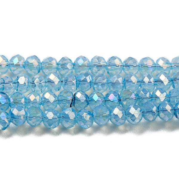 PandaHall Transparent Baking Painted Glass Beads Strands, AB Color, Faceted, Round, Light Sky Blue, 3x2.5mm, Hole: 0.7mm, about...
PandaHall Transparent Baking Painted Glass Beads Strands, AB Color, Faceted, Round, Light Sky Blue, 3x2.5mm, Hole: 0.7mm, about...