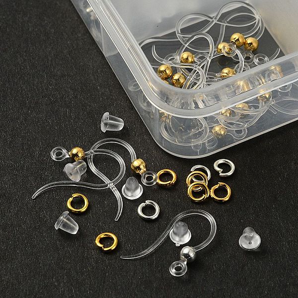 PandaHall 40Pcs 2 Color Eco-Friendly Plastic Earring Hooks, Ear Wire, with 304 Stainless Steel Beads and Horizontal Loop & 60Pcs Brass Jump...
PandaHall 40Pcs 2 Color Eco-Friendly Plastic Earring Hooks, Ear Wire, with 304 Stainless Steel Beads and Horizontal Loop & 60Pcs Brass Jump...