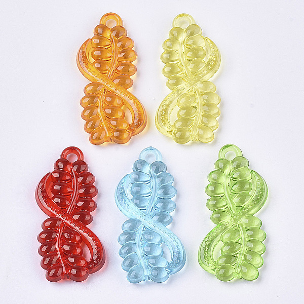 PandaHall Transparent Acrylic Pendants, Dyed, Leaf, Mixed Color, 41.5x19x5mm, Hole: 3mm Acrylic Leaf Multicolor
PandaHall Transparent Acrylic Pendants, Dyed, Leaf, Mixed Color, 41.5x19x5mm, Hole: 3mm Acrylic Leaf Multicolor