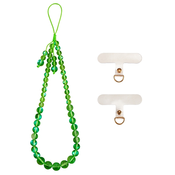 PandaHall Round Synthetic Moonstone Beaded Mobile Straps, Nylon Cord with TPU Mobile Phone Lanyard Patch Mobile Accessories Decor, Spring...
PandaHall Round Synthetic Moonstone Beaded Mobile Straps, Nylon Cord with TPU Mobile Phone Lanyard Patch Mobile Accessories Decor, Spring...