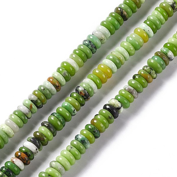 PandaHall Natural Serpentine Jade Beads Strands, Rondelle, 6~6.5x2~2.5mm, Hole: 1.2mm, about 157pcs/strand, 15.31 inch(38.9cm) Serpentine...
PandaHall Natural Serpentine Jade Beads Strands, Rondelle, 6~6.5x2~2.5mm, Hole: 1.2mm, about 157pcs/strand, 15.31 inch(38.9cm) Serpentine...