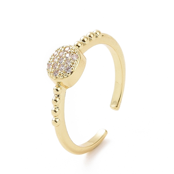 PandaHall Clear Cubic Zirconia Flat Round Open Cuff Ring, Brass Jewelry for Women, Golden, Inner Diameter: 18mm Brass+Cubic Zirconia
PandaHall Clear Cubic Zirconia Flat Round Open Cuff Ring, Brass Jewelry for Women, Golden, Inner Diameter: 18mm Brass+Cubic Zirconia