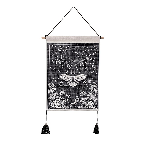 PandaHall Bohemia Style Cloth Wall Hanging Tapestry, Vertical Tapestry, with Wood Rod & Iron Traceless Nail & Cord, for Home Decoration..., White
PandaHall Bohemia Style Cloth Wall Hanging Tapestry, Vertical Tapestry, with Wood Rod & Iron Traceless Nail & Cord, for Home Decoration..., White