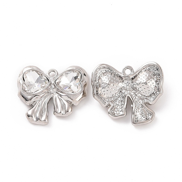 PandaHall Rack Plating Alloy Glass Pendants, Platinum Tone Bowknot & Heart Charms, Cadmium Free & Lead Free & Nickle Free, Clear...
PandaHall Rack Plating Alloy Glass Pendants, Platinum Tone Bowknot & Heart Charms, Cadmium Free & Lead Free & Nickle Free, Clear...