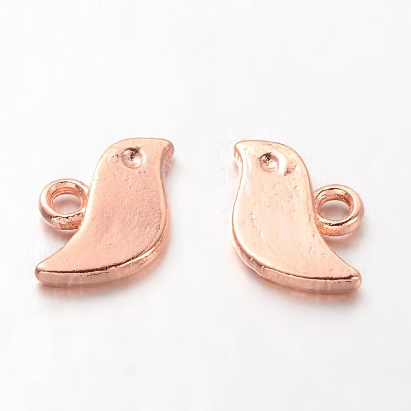 PandaHall Tibetan Style Alloy Charms, Cadmium Free & Nickel Free & Lead Free, Bird, Rose Gold, 7x11x1mm, Hole: 1mm Alloy Bird
PandaHall Tibetan Style Alloy Charms, Cadmium Free & Nickel Free & Lead Free, Bird, Rose Gold, 7x11x1mm, Hole: 1mm Alloy Bird