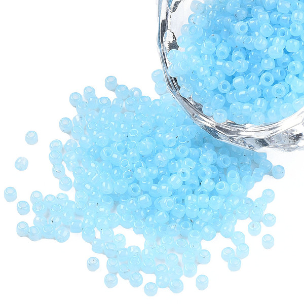 PandaHall TOHO Round Seed Beads, Japanese Seed Beads, (1143) Translucent Aqua Blue, 11/0, 2.2mm, Hole: 0.8mm, about 50000pcs/pound Glass..., Cyan
PandaHall TOHO Round Seed Beads, Japanese Seed Beads, (1143) Translucent Aqua Blue, 11/0, 2.2mm, Hole: 0.8mm, about 50000pcs/pound Glass..., Cyan