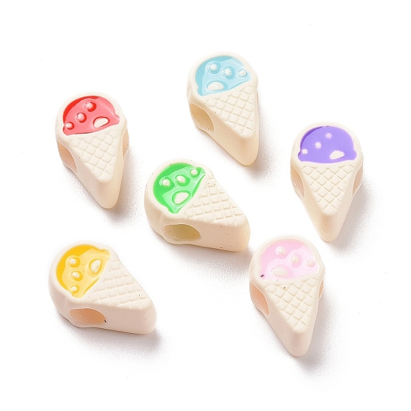 PandaHall Rubberized Style Acrylic European Beads, with Enamel, Large Hole Beads, Ice-cream, Mixed Color, 15x9.3x7mm, Hole: 4mm Acrylic Food..., Multicolor
PandaHall Rubberized Style Acrylic European Beads, with Enamel, Large Hole Beads, Ice-cream, Mixed Color, 15x9.3x7mm, Hole: 4mm Acrylic Food..., Multicolor