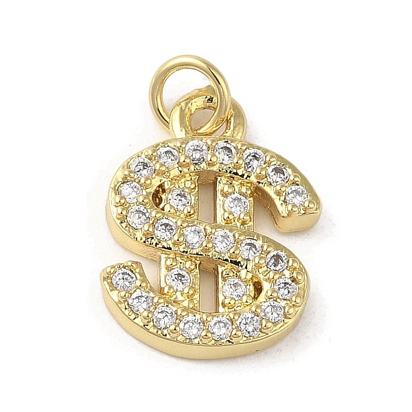 PandaHall Rack Plating Brass Micro Pave Cubic Zirconia Charms, Dollar, Long-Lasting Plated, Cadmium Free & Lead Free, with Jump Ring, Real..., Clear
PandaHall Rack Plating Brass Micro Pave Cubic Zirconia Charms, Dollar, Long-Lasting Plated, Cadmium Free & Lead Free, with Jump Ring, Real..., Clear