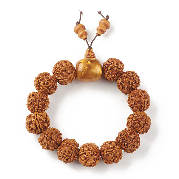 PandaHall Mala Beads Bracelet, Round Natural Rudraksha Beaded Stretch Bracelet for Women, with Plastic Beads, Sienna, Inner Diameter: 2-5/8..., Brown
PandaHall Mala Beads Bracelet, Round Natural Rudraksha Beaded Stretch Bracelet for Women, with Plastic Beads, Sienna, Inner Diameter: 2-5/8..., Brown