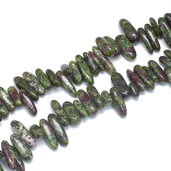 PandaHall Natural Ruby in Zoisite Beads Strands, Chip, 10~30x5~10x3~9mm, Hole: 1mm, about 65~85pcs/strand, 14.9 inch Ruby in Zoisite Chip
PandaHall Natural Ruby in Zoisite Beads Strands, Chip, 10~30x5~10x3~9mm, Hole: 1mm, about 65~85pcs/strand, 14.9 inch Ruby in Zoisite Chip