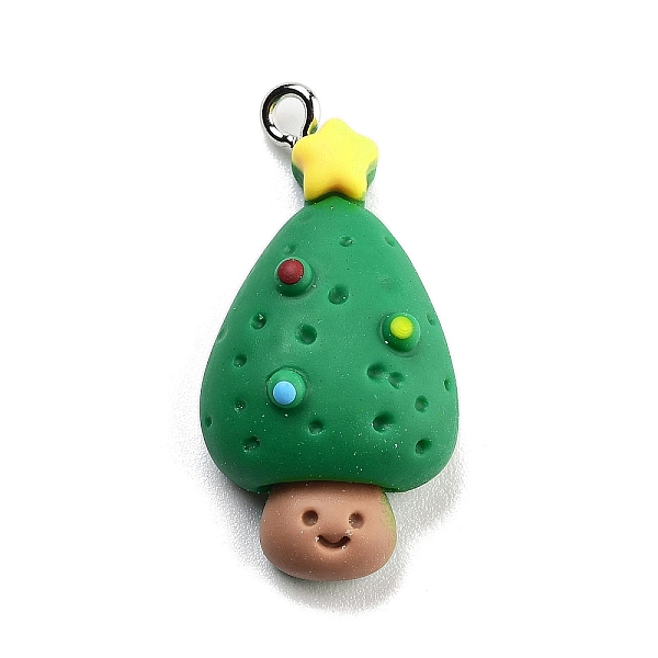 PandaHall Christmas Theme Opaque Resin Pendants, with Platinum Tone Iron Loops, Christmas Tree, 30.5x15x8.5mm, Hole: 2mm Iron+Resin..., Green
PandaHall Christmas Theme Opaque Resin Pendants, with Platinum Tone Iron Loops, Christmas Tree, 30.5x15x8.5mm, Hole: 2mm Iron+Resin..., Green