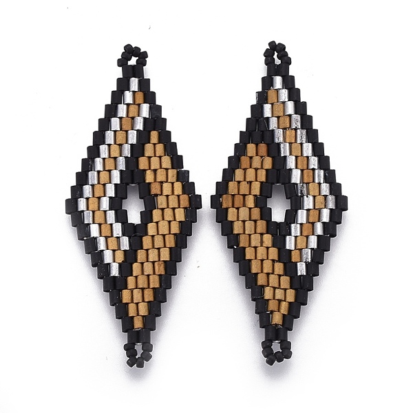 PandaHall MIYUKI & TOHO Handmade Japanese Seed Beads Links, Loom Pattern, Rhombus, Camel, 47.7~49x19.8~20x1.7~1.8mm, Hole: 1.2~1.4mm Glass..., Brown
PandaHall MIYUKI & TOHO Handmade Japanese Seed Beads Links, Loom Pattern, Rhombus, Camel, 47.7~49x19.8~20x1.7~1.8mm, Hole: 1.2~1.4mm Glass..., Brown