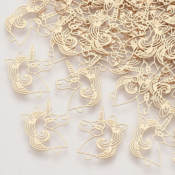 PandaHall Brass Links connectors, Etched Metal Embellishments, Long-Lasting Plated, Unicorn, Light Gold, 17.5x13.5x0.3mm, Hole: 1mm Brass...
PandaHall Brass Links connectors, Etched Metal Embellishments, Long-Lasting Plated, Unicorn, Light Gold, 17.5x13.5x0.3mm, Hole: 1mm Brass...