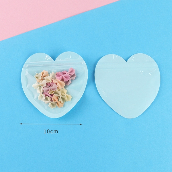 PandaHall Plastic Zip Lock Bag, Storage Bags, Self Seal Bag, Heart, Pale Turquoise, 10x10cm Plastic Heart
PandaHall Plastic Zip Lock Bag, Storage Bags, Self Seal Bag, Heart, Pale Turquoise, 10x10cm Plastic Heart