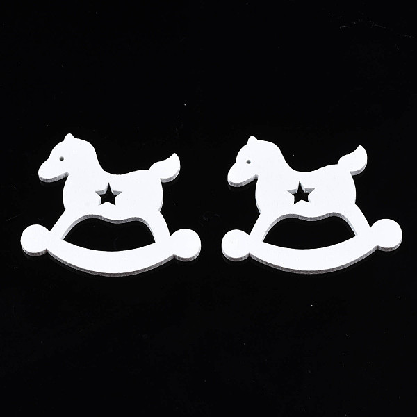 PandaHall Christmas Theme Spray Painted Wood Pendants, Rocking Horse, White, 44x50x2.5mm, Hole: 1.2mm Wood Horse White
PandaHall Christmas Theme Spray Painted Wood Pendants, Rocking Horse, White, 44x50x2.5mm, Hole: 1.2mm Wood Horse White