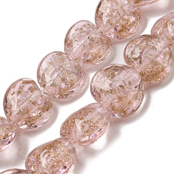 PandaHall Handmade Gold Sand Lampwork Beads Strands, Heart, Pink, 10.5~11x11.5~12x6.5~7.5mm, Hole: 1.2mm, about 45pcs/strand, 18.90 inch...
PandaHall Handmade Gold Sand Lampwork Beads Strands, Heart, Pink, 10.5~11x11.5~12x6.5~7.5mm, Hole: 1.2mm, about 45pcs/strand, 18.90 inch...