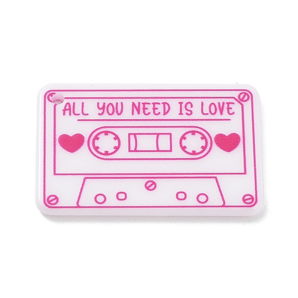 PandaHall Valentine's Day Theme Acrylic Pendants, Tape, Rectangle, 23.5x36x2.5mm, Hole: 1.8mm Acrylic Rectangle
PandaHall Valentine's Day Theme Acrylic Pendants, Tape, Rectangle, 23.5x36x2.5mm, Hole: 1.8mm Acrylic Rectangle