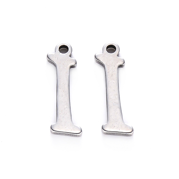 PandaHall 201 Stainless Steel Charms, Laser Cut, Stainless Steel Color, Letter.I, 12.5x4x1mm, Hole: 1mm 201 Stainless Steel Letter I
PandaHall 201 Stainless Steel Charms, Laser Cut, Stainless Steel Color, Letter.I, 12.5x4x1mm, Hole: 1mm 201 Stainless Steel Letter I