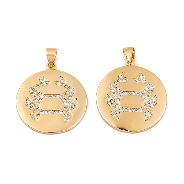 PandaHall Brass Micro Pave Cubic Zirconia Pendants, Real 18K Gold Plated Crab Charms, Clear, 25.5x22.5x1.5mm, Hole: 5.5x3.5mm Brass+Cubic...
PandaHall Brass Micro Pave Cubic Zirconia Pendants, Real 18K Gold Plated Crab Charms, Clear, 25.5x22.5x1.5mm, Hole: 5.5x3.5mm Brass+Cubic...