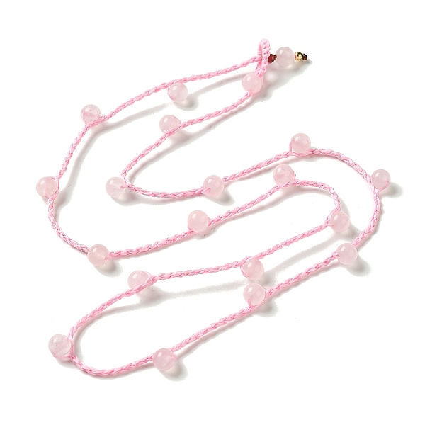 PandaHall Natural Rose Quartz Braided Bead Necklacess, Nylon Cord Adjustable Necklaces, 21.65~22.24 inch(55~56.5cm) Rose Quartz Round
PandaHall Natural Rose Quartz Braided Bead Necklacess, Nylon Cord Adjustable Necklaces, 21.65~22.24 inch(55~56.5cm) Rose Quartz Round