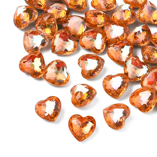 PandaHall Glass Rhinestone Cabochons, Nail Art Decoration Accessories, Faceted, Heart, Sun, 9.5x10x6mm Glass Heart Red
PandaHall Glass Rhinestone Cabochons, Nail Art Decoration Accessories, Faceted, Heart, Sun, 9.5x10x6mm Glass Heart Red