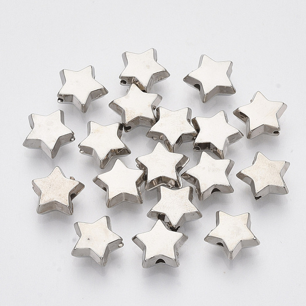 PandaHall CCB Plastic Beads, Star, Platinum, 9x10x4mm, Hole: 1.4mm, about 2450pcs/500g Plastic Star
PandaHall CCB Plastic Beads, Star, Platinum, 9x10x4mm, Hole: 1.4mm, about 2450pcs/500g Plastic Star
