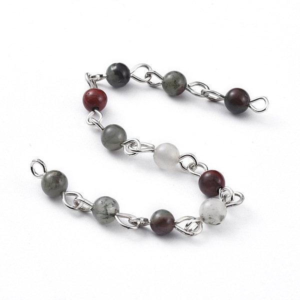 PandaHall Handmade Natural African Bloodstone Beaded Chains, Unwelded, with Iron Eye Pin, Platinum, 12x4mm, 39.37 inch(1m)/strand Bloodstone
PandaHall Handmade Natural African Bloodstone Beaded Chains, Unwelded, with Iron Eye Pin, Platinum, 12x4mm, 39.37 inch(1m)/strand Bloodstone